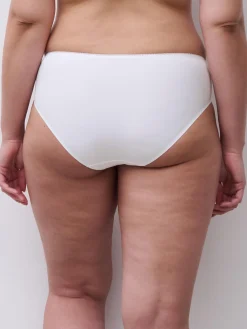 Højtaljet trusse - White