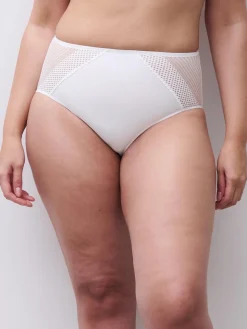 Højtaljet trusse - White