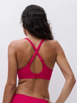 Ikke formstøbt bikinitop - Berry Magenta