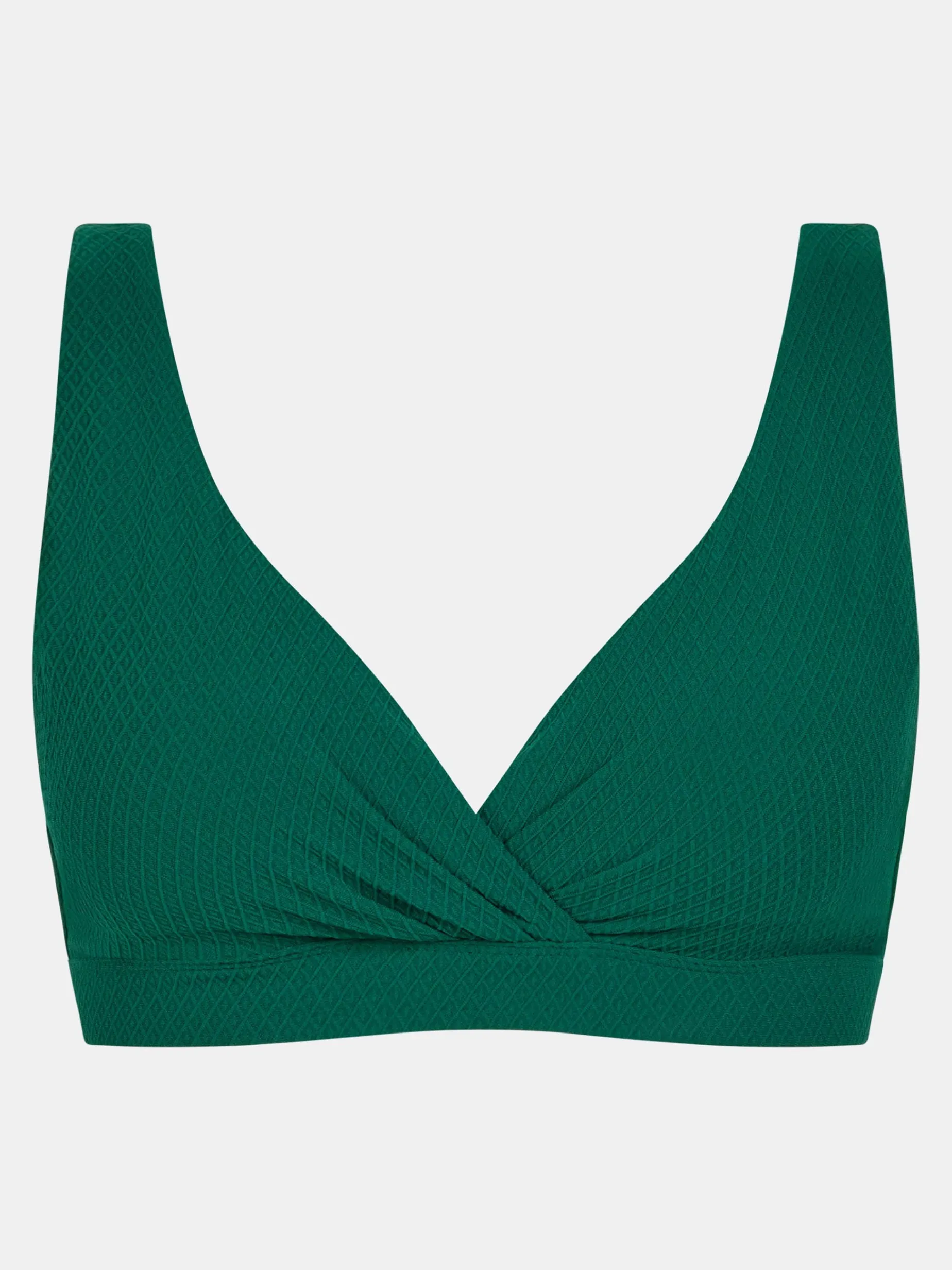 Ikke formstøbt bikinitop - Botanical Green
