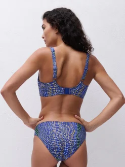Ikke-polstret bikini-top - Blue snake