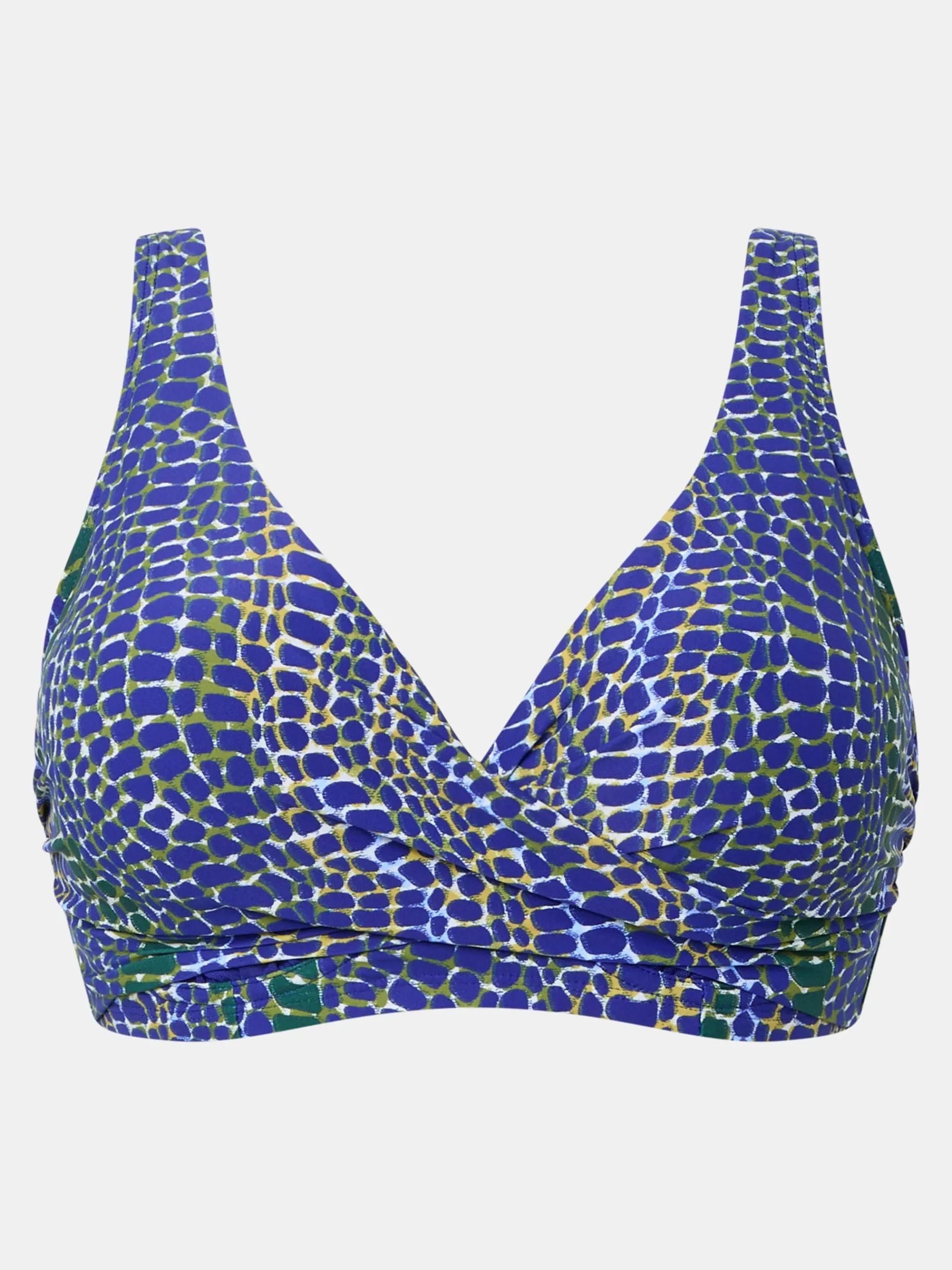 Ikke-polstret bikini-top - Blue snake