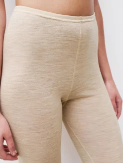 Leggings - 100% merinould - Heather nude