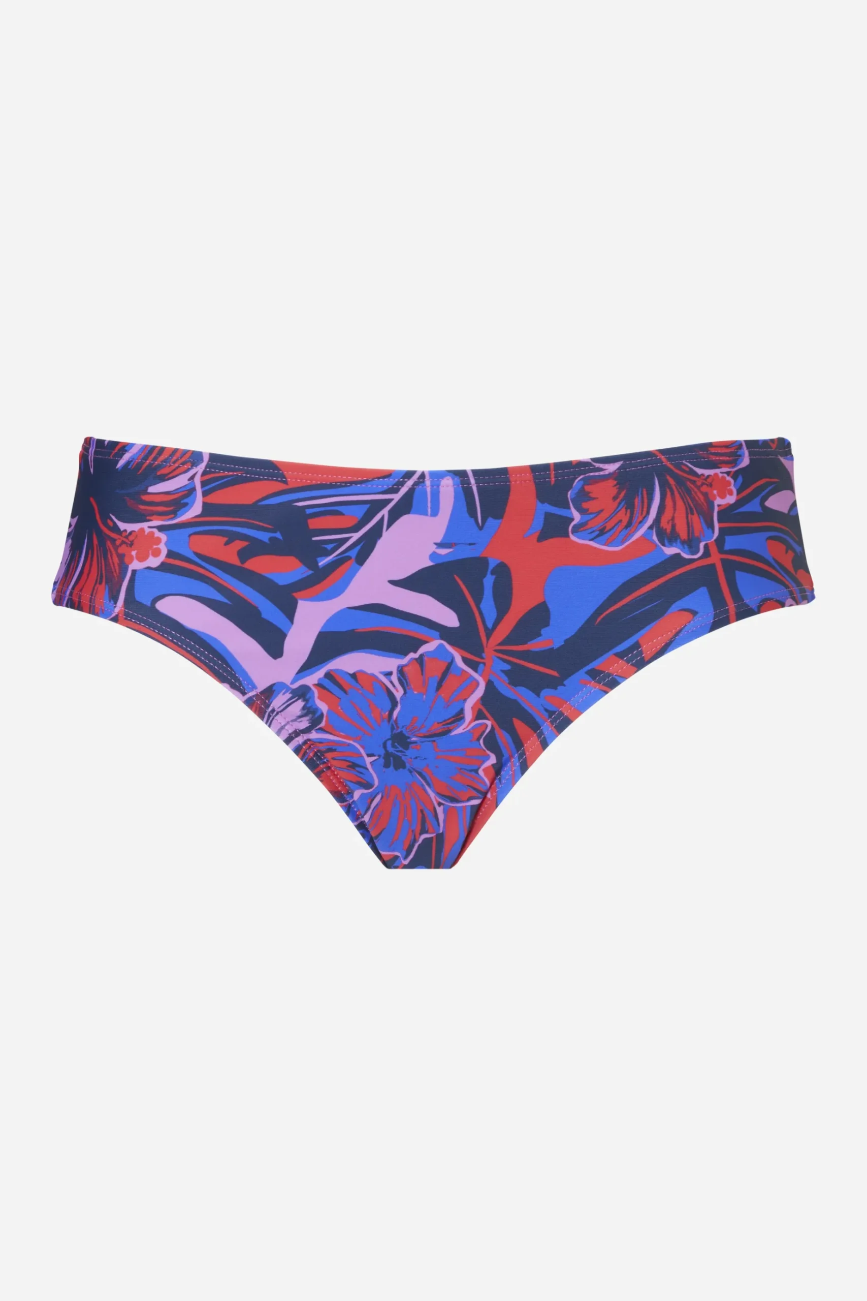 Mid Bikini-underdel - Orange hibiscus