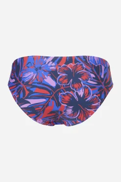 Mid Bikini-underdel - Orange hibiscus