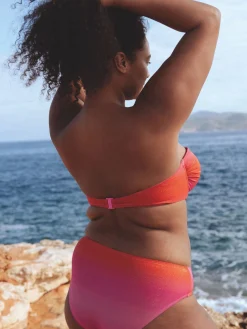 Mid Bikini-underdel - Red pink gradient