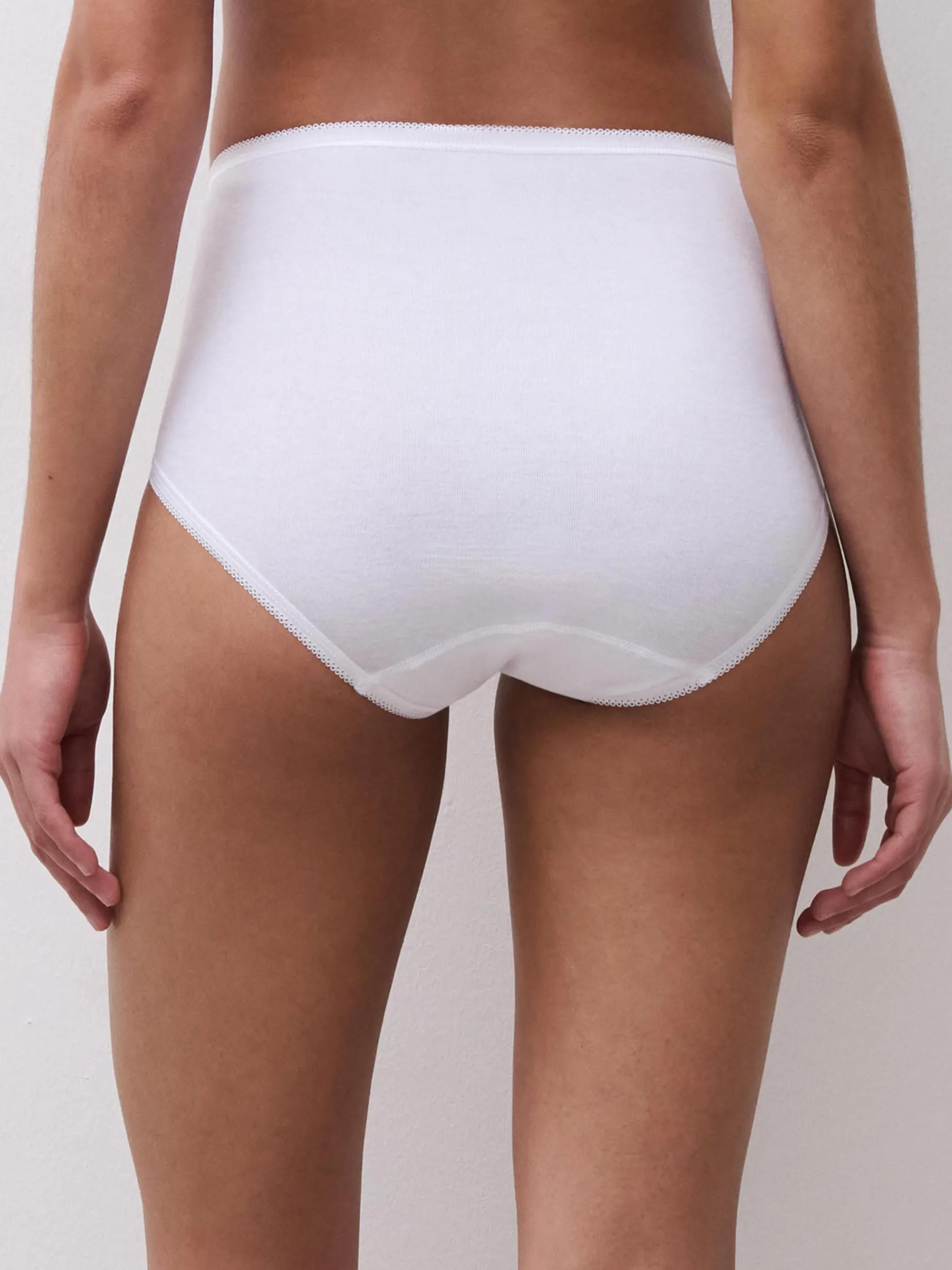 Midi trusse - 100% bomuld - White