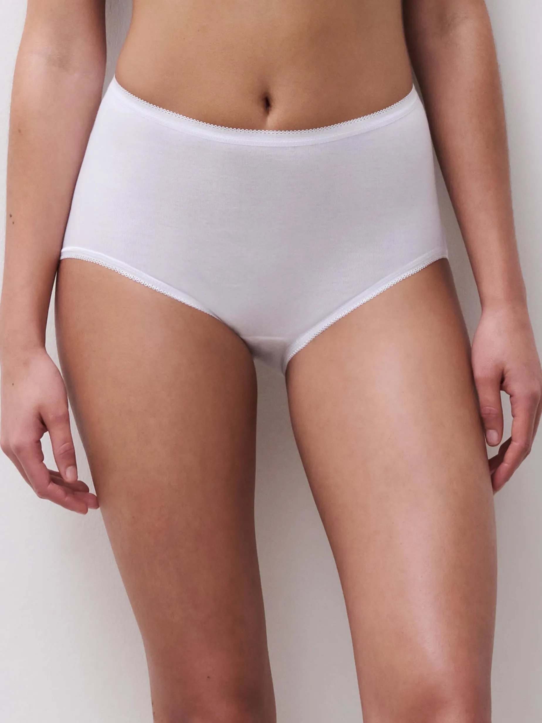 Midi trusse - 100% bomuld - White
