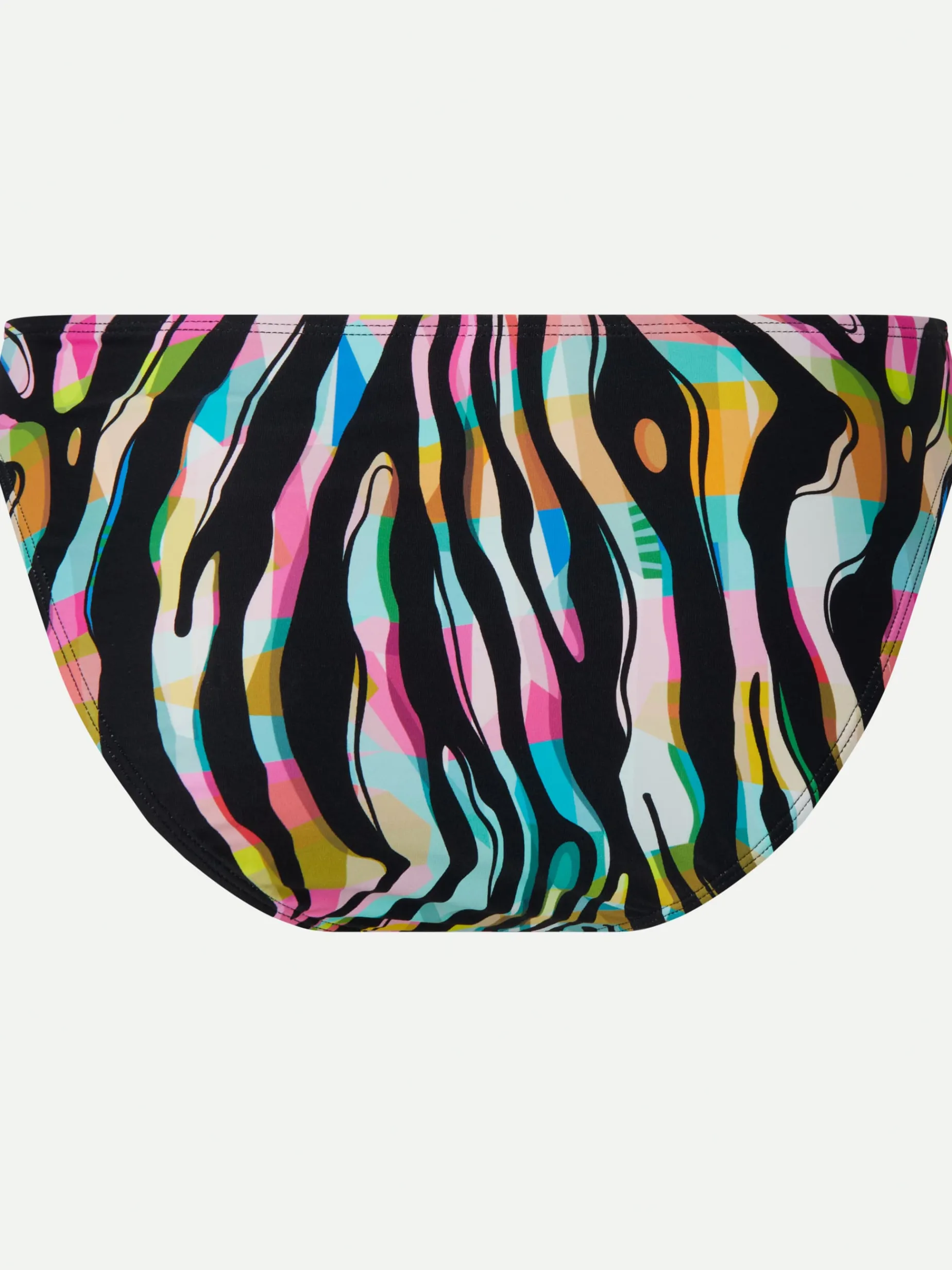 Midterste bikinibukser - Colored zebra