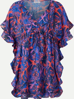 Mirre kaftan - Orange hibiscus