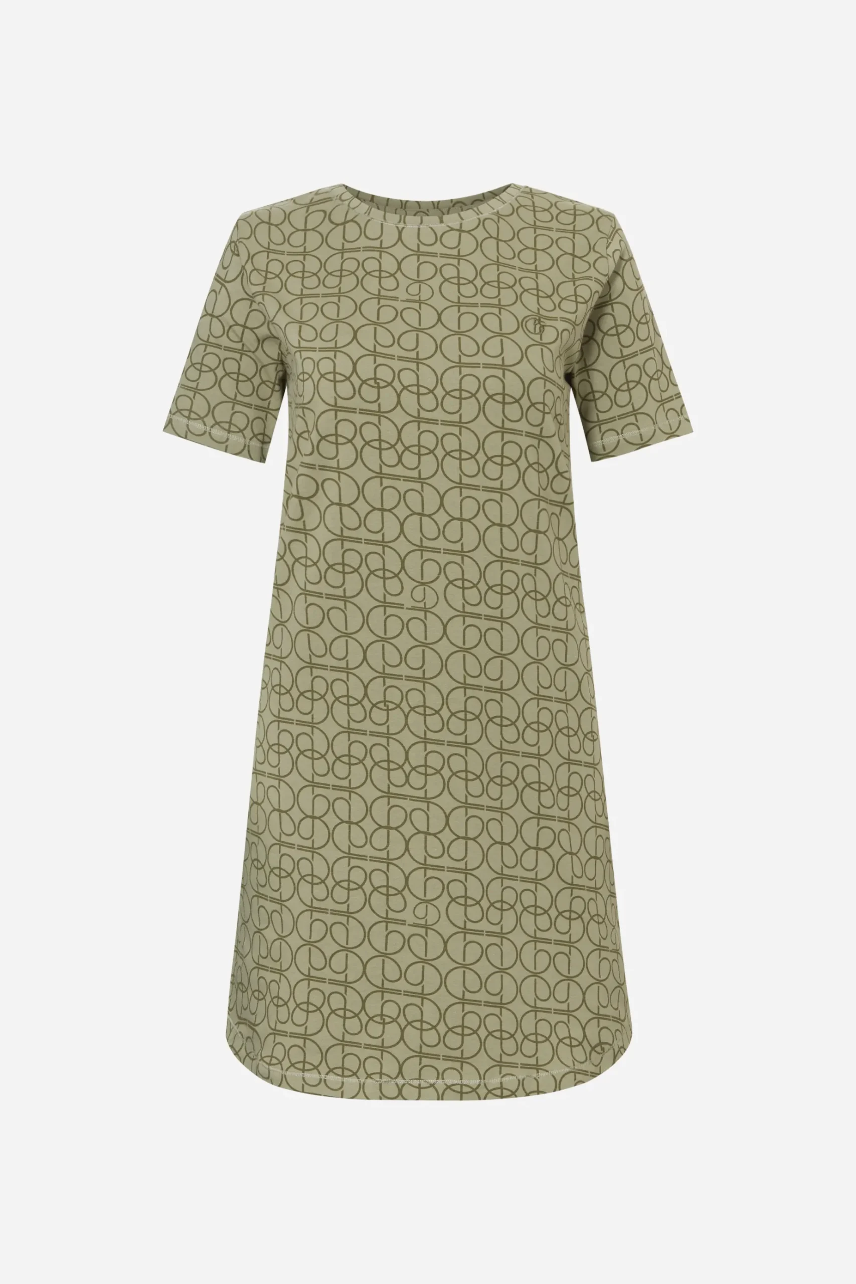Natkjole med korte ærmer - Green Curves