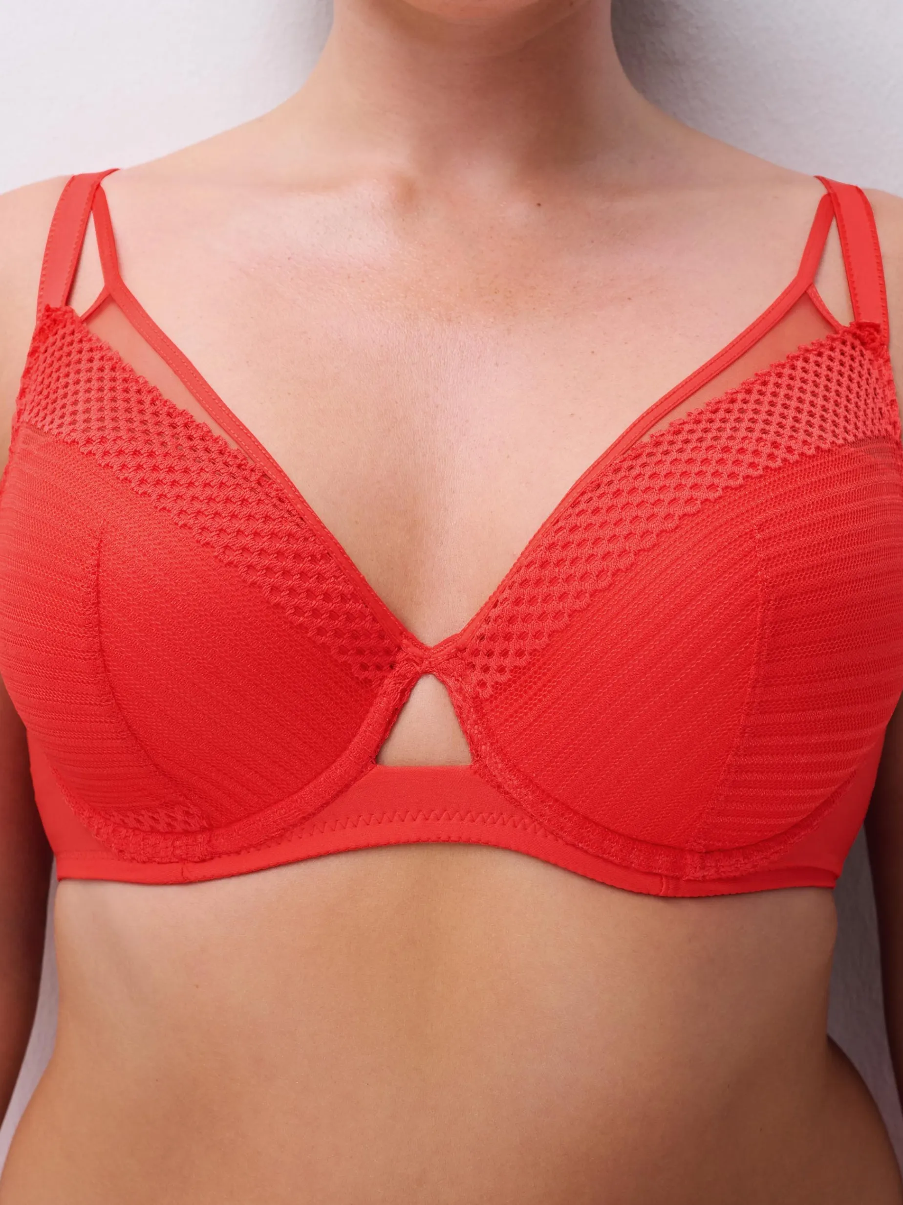 Plunge t-shirt BH - Red