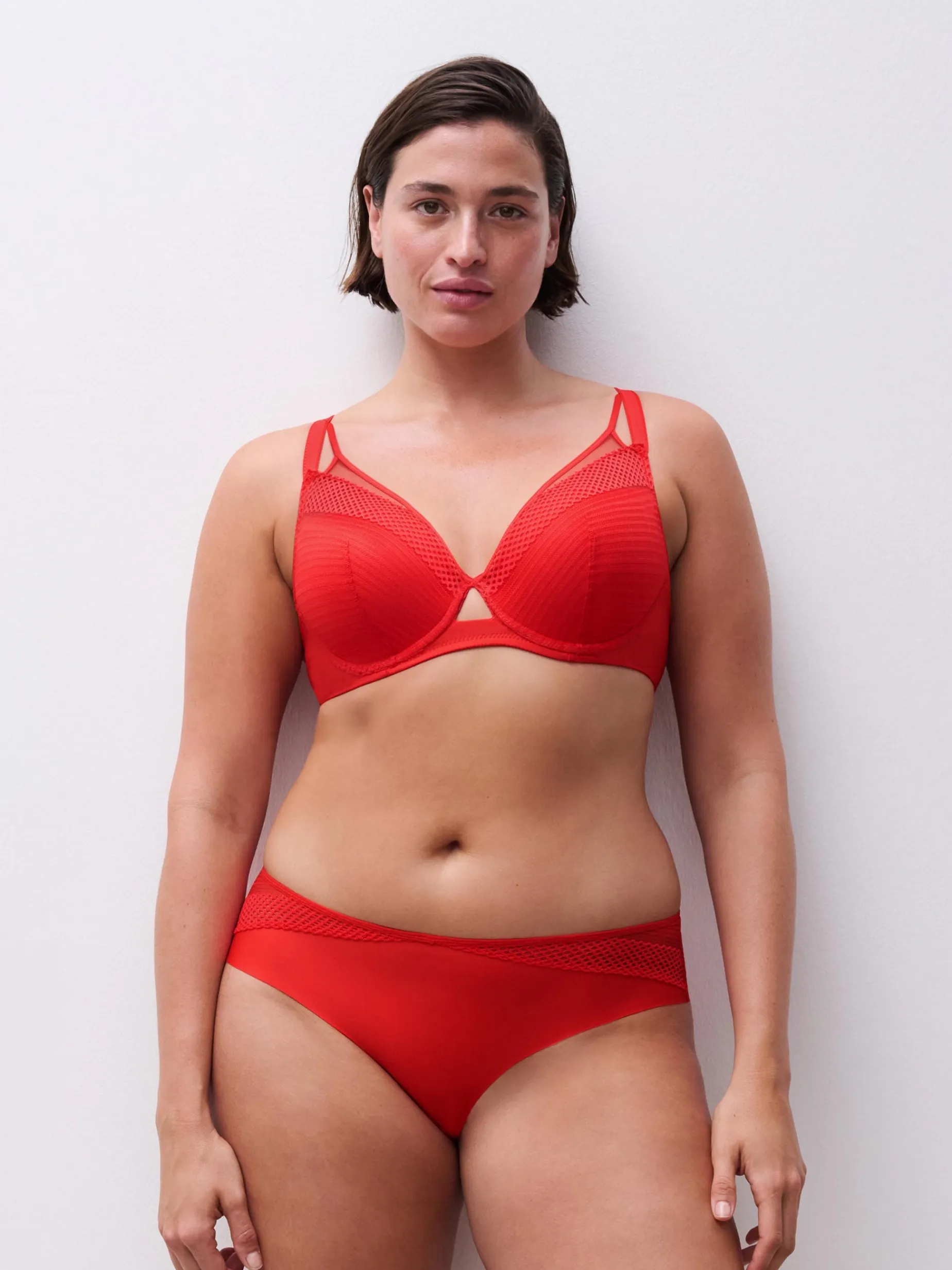 Plunge t-shirt BH - Red