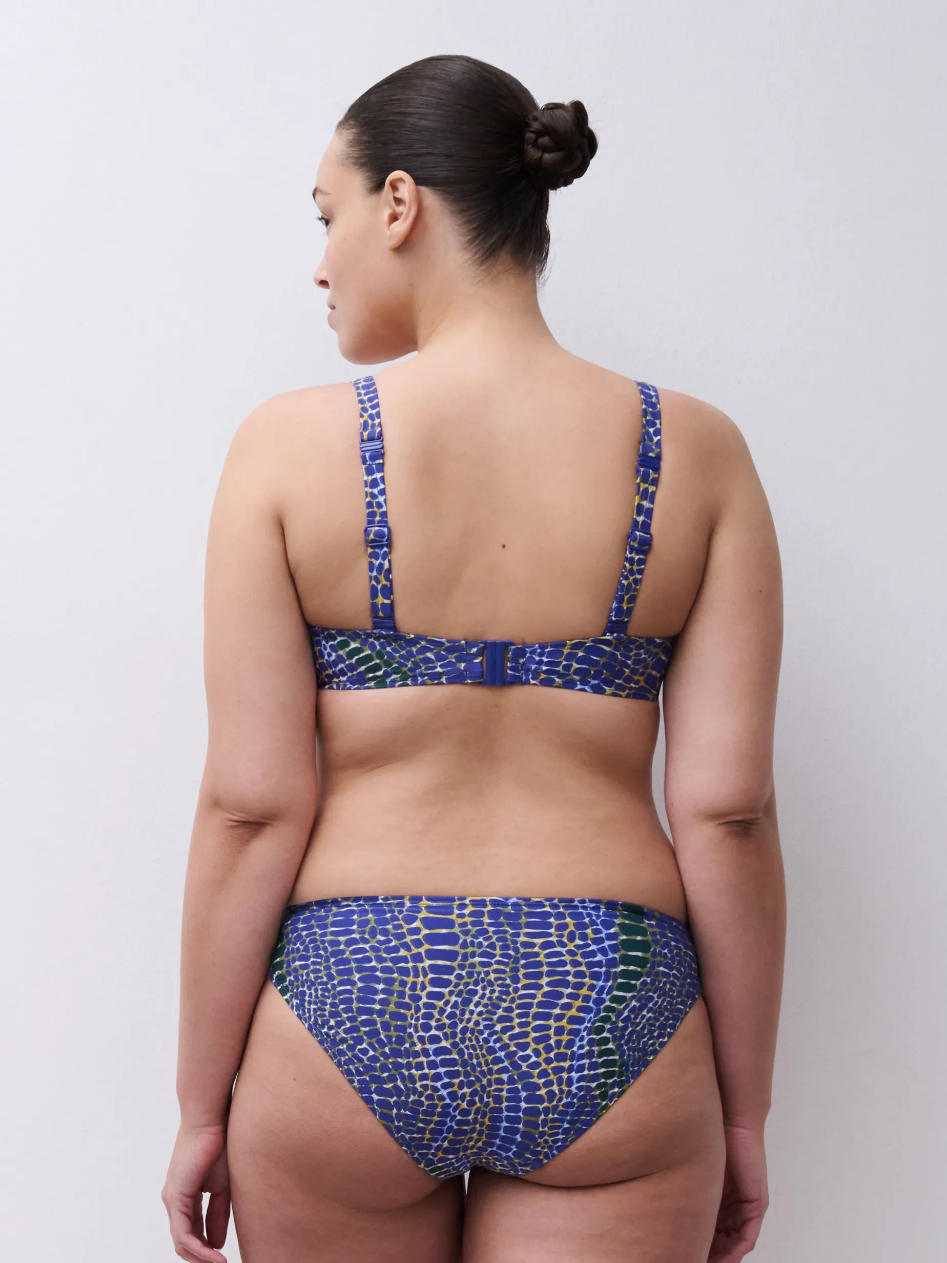 Polstret bikini-top - Blue snake