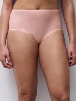 Softstretch-trusser med høj talje - Fluor Pink