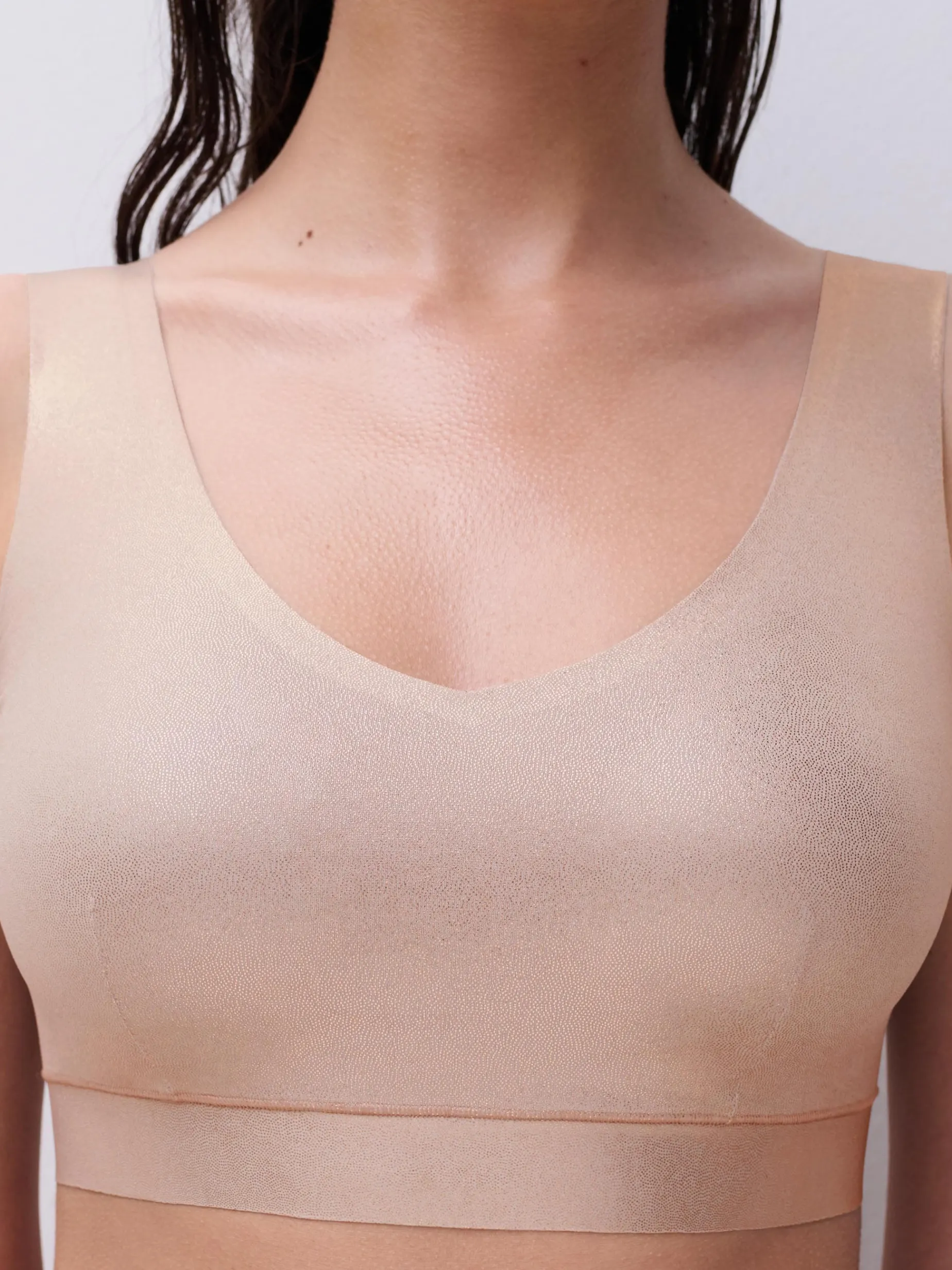 Softstretch V-neck Top - Golden Glow