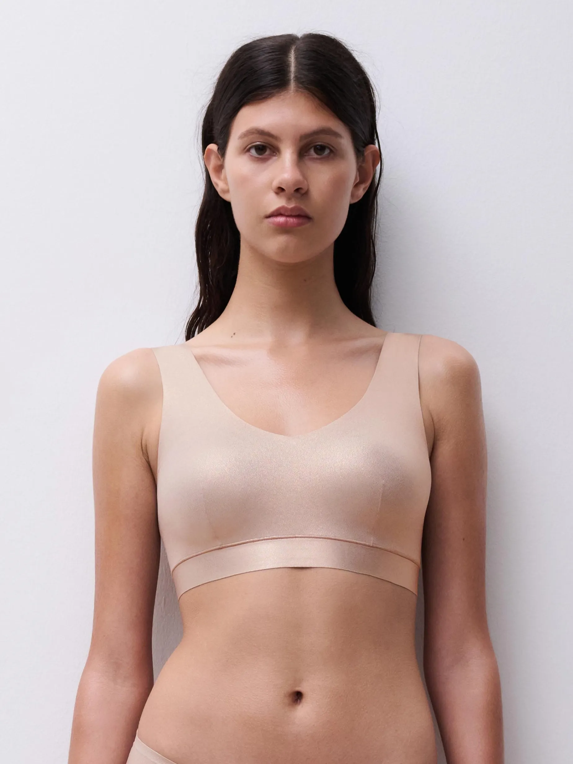 Softstretch V-neck Top - Golden Glow