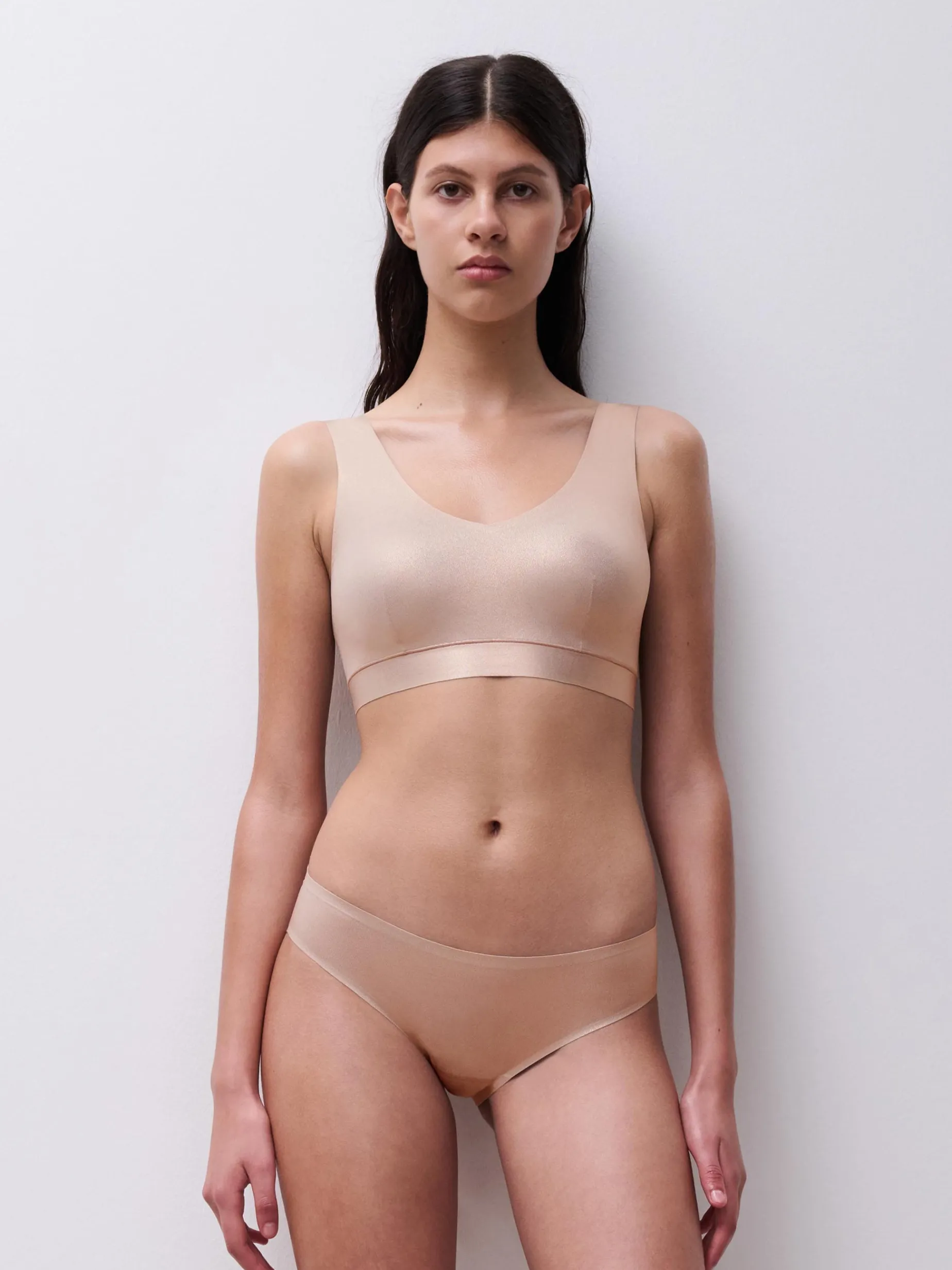 Softstretch V-neck Top - Golden Glow
