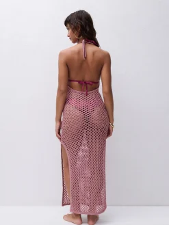 Strandkjole - Pink Lurex