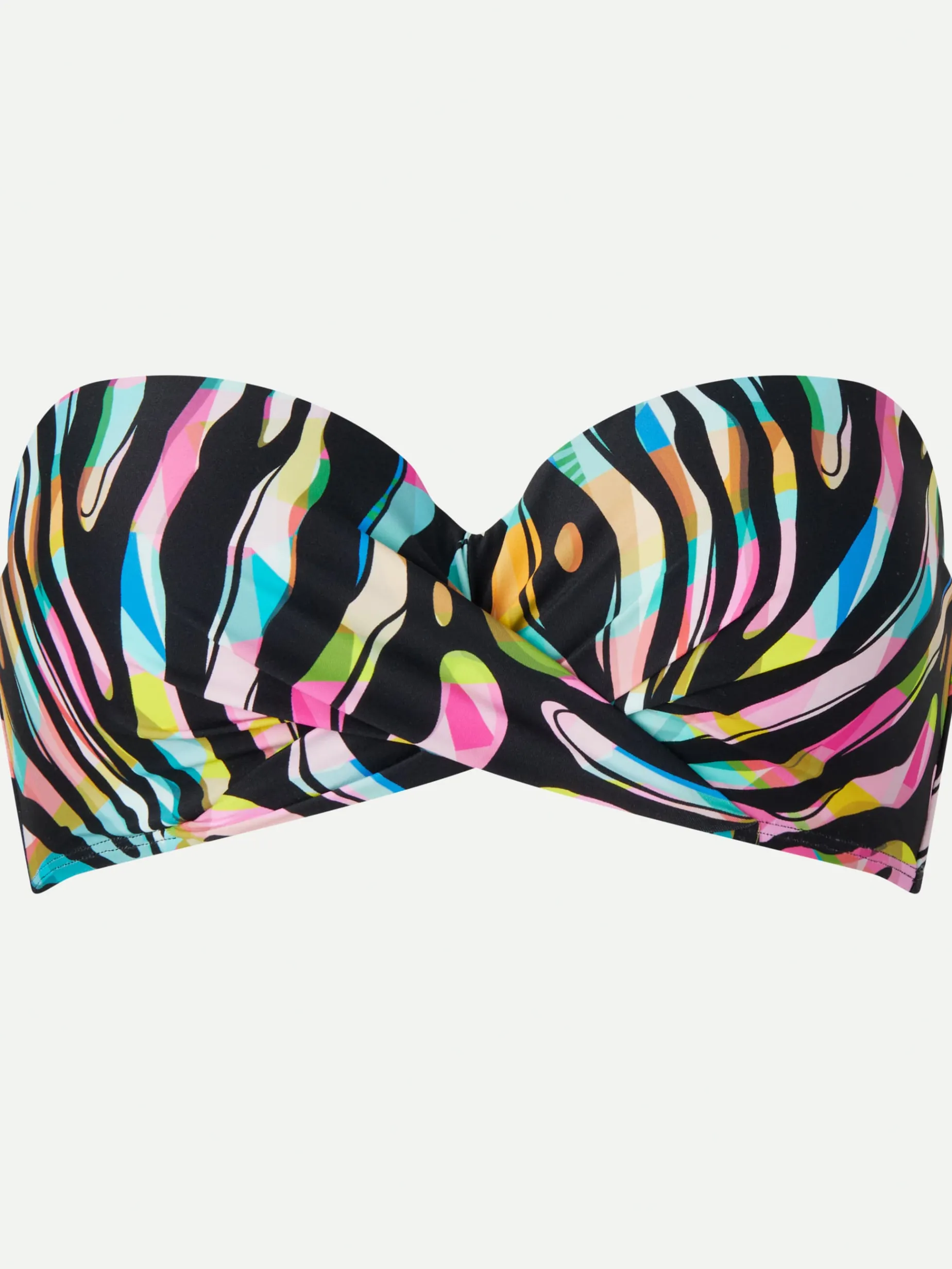 Stropløs bikinitop - Colored zebra
