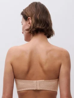 Stropløs t-shirt BH - Golden Beige