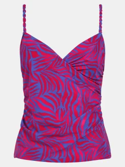 Tankini-top med bløde skåle - Berry Jungle