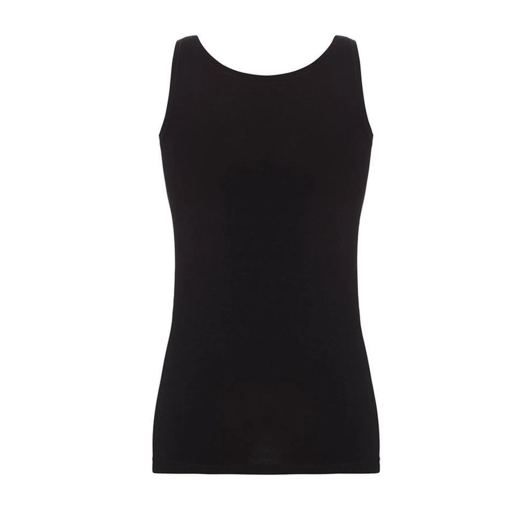 Tank top - bomuld - Sort