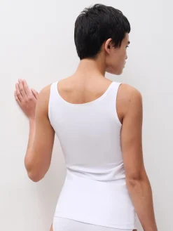 Tank top - bomuld - White
