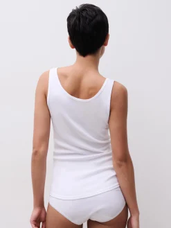 Top - 100% bomuld - White