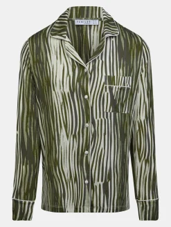 Top med lange ærmer - Green Lines