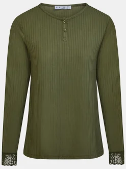 Top med lange ærmer - Winter Moss