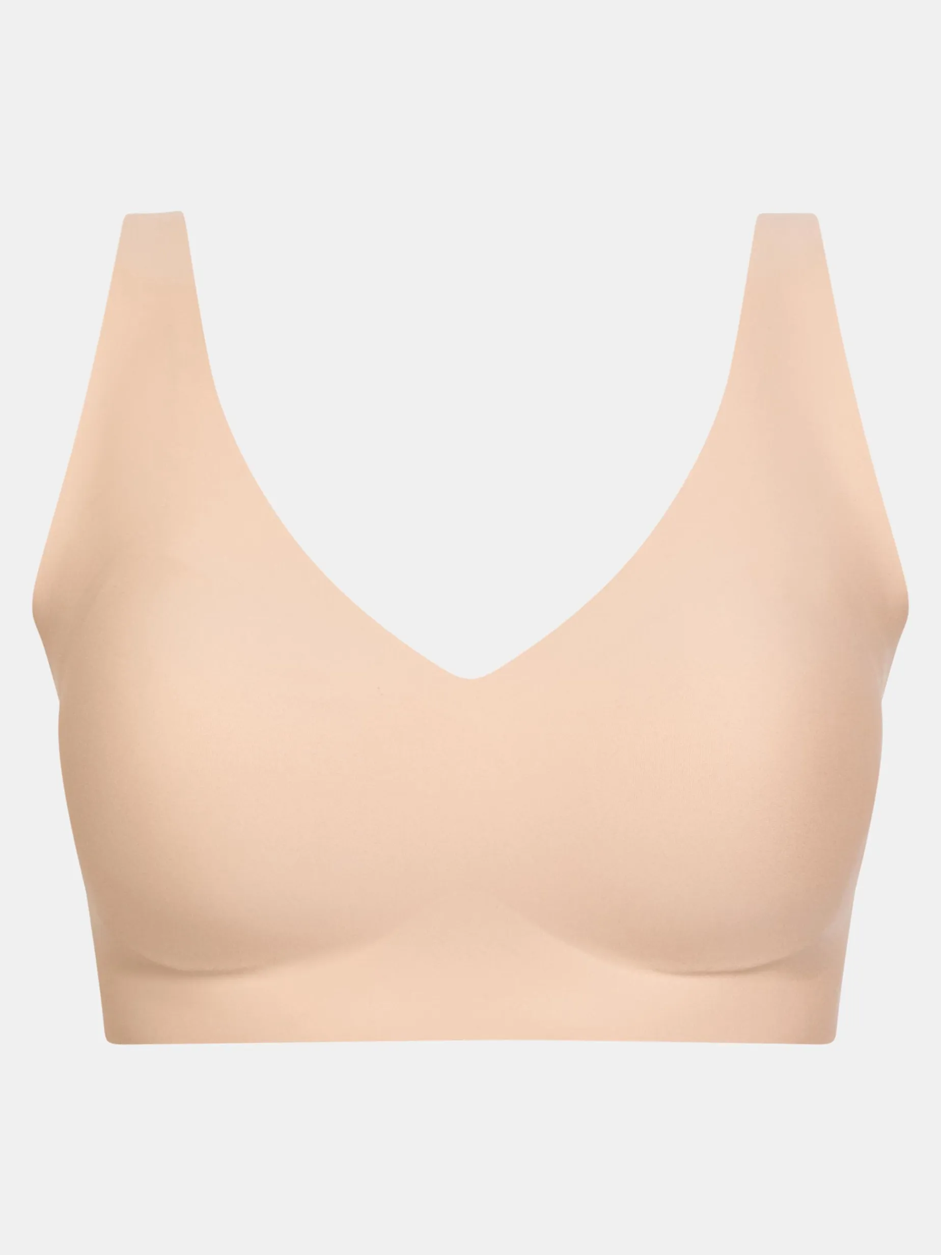 Top med V-hals - Golden Beige