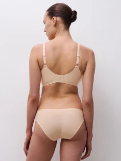 Top med V-hals - Golden Beige