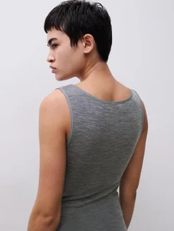 Top -100% merinould - Heather grey