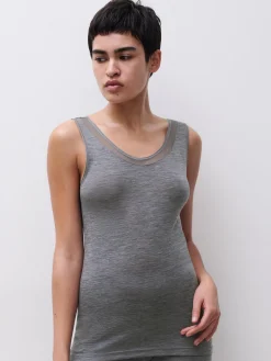 Top -100% merinould - Heather grey