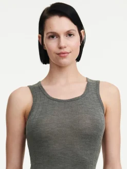 Top - merinould og silke - Slate Grey