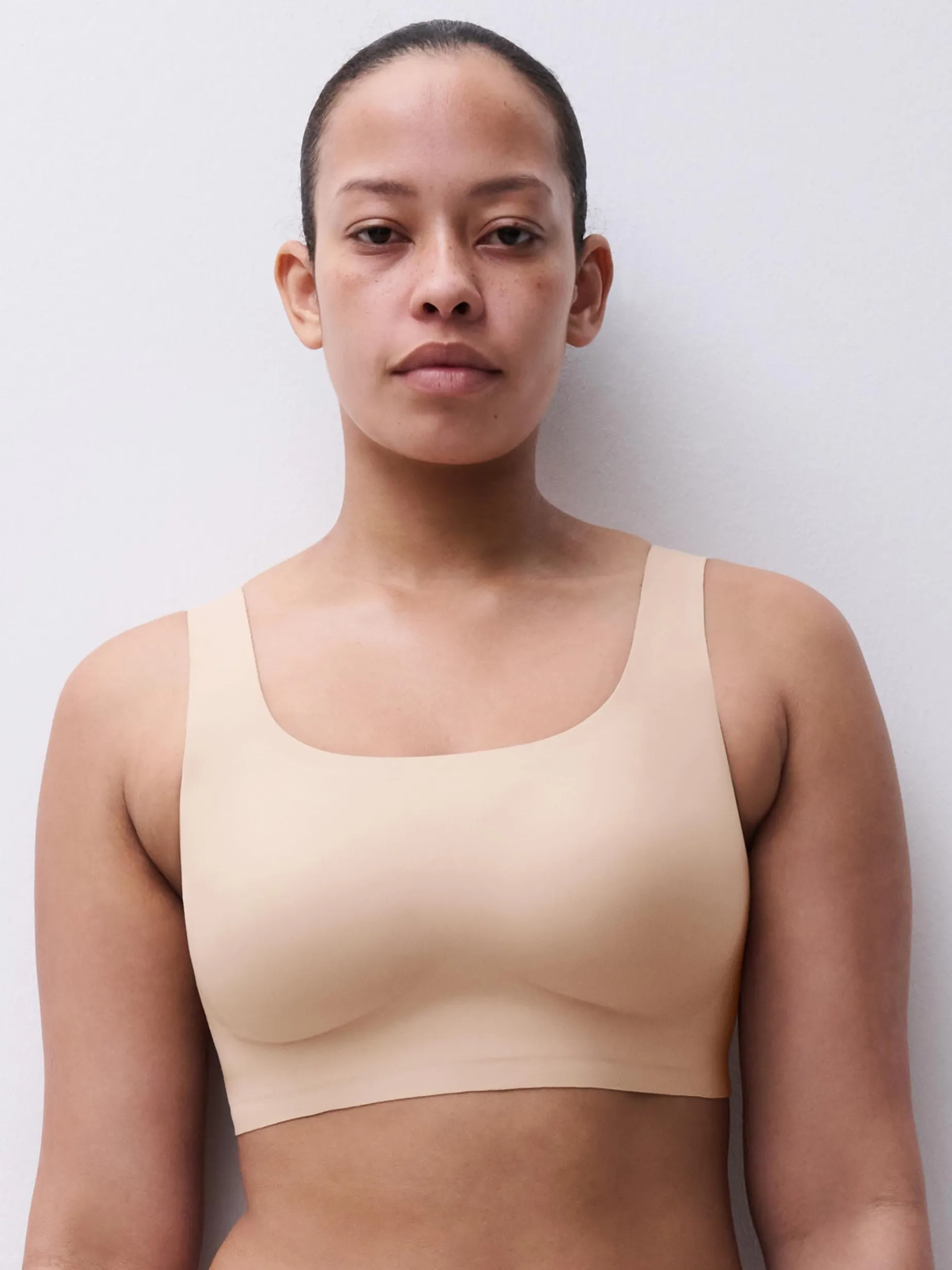 Top uden bøjle - Golden Beige