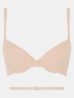 T-shirt BH med åben ryg - Golden Beige
