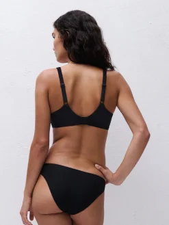 T-shirt bikinitop - Sort