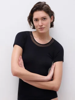 T-shirt -100% merinould - Sort
