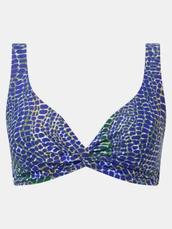 Uforede bikinitoppe - Blue snake