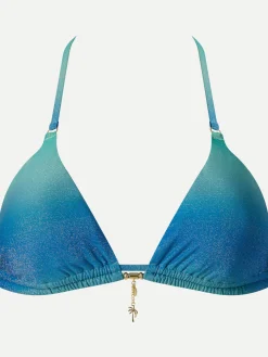 Uforede bikinitoppe - Green blue gradient
