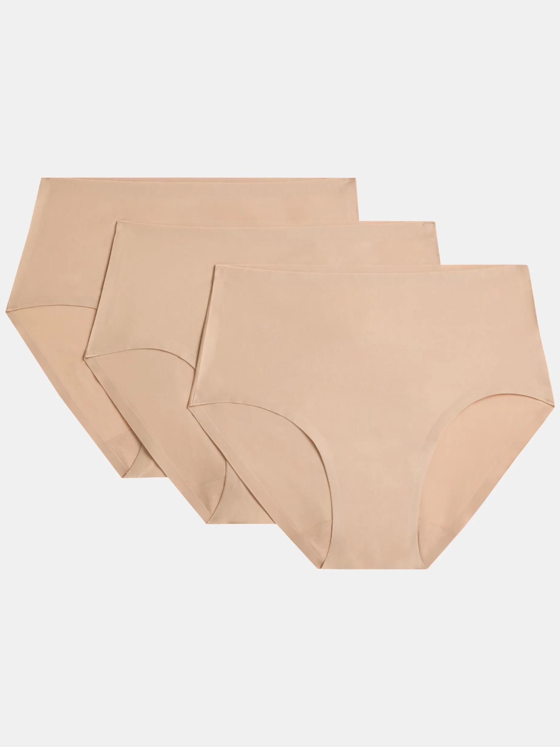 3 x Tanga trusse - one size - Nude