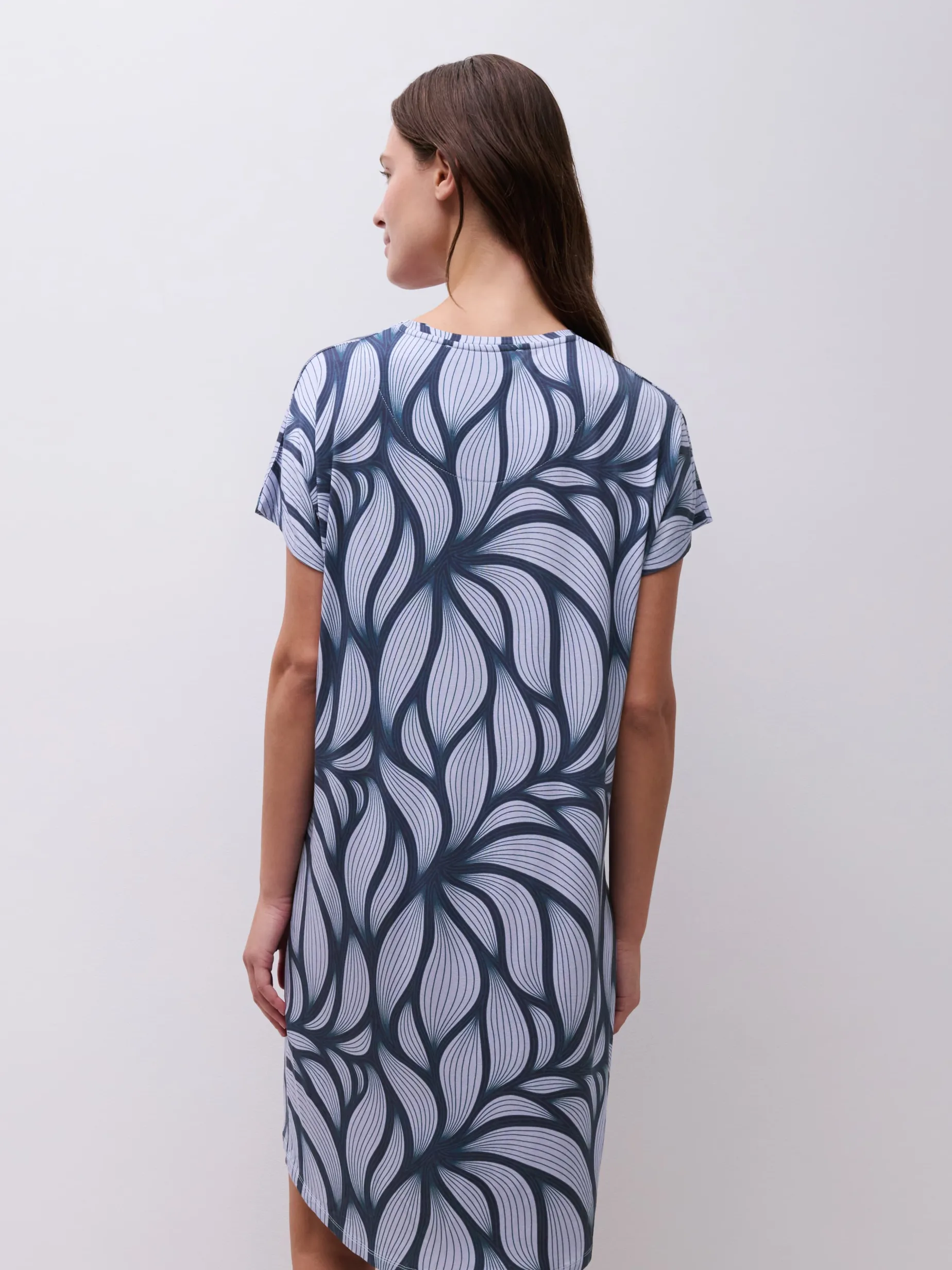 YARA - Natkjole SS - Blue petal