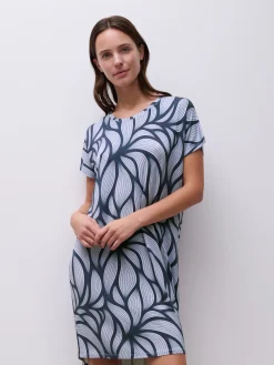 YARA - Natkjole SS - Blue petal