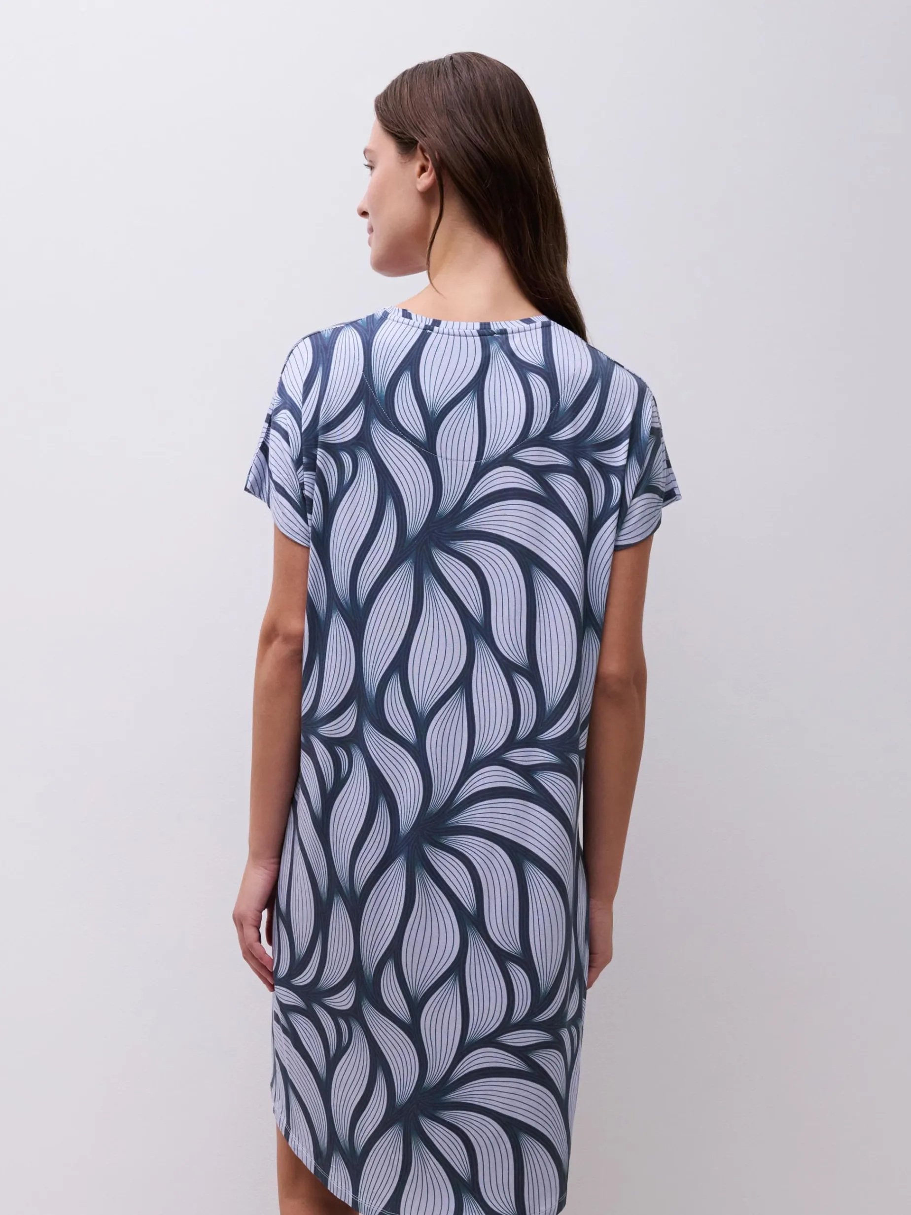 YARA - Natkjole SS - Blue petal